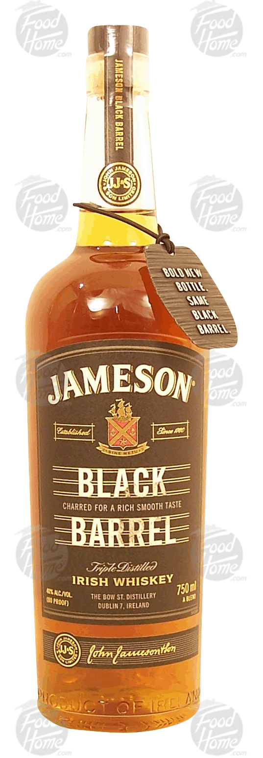 Jameson Black Barrel irish whiskey charred for a rich smooth taste, 40% alc. by vol. Full-Size Picture